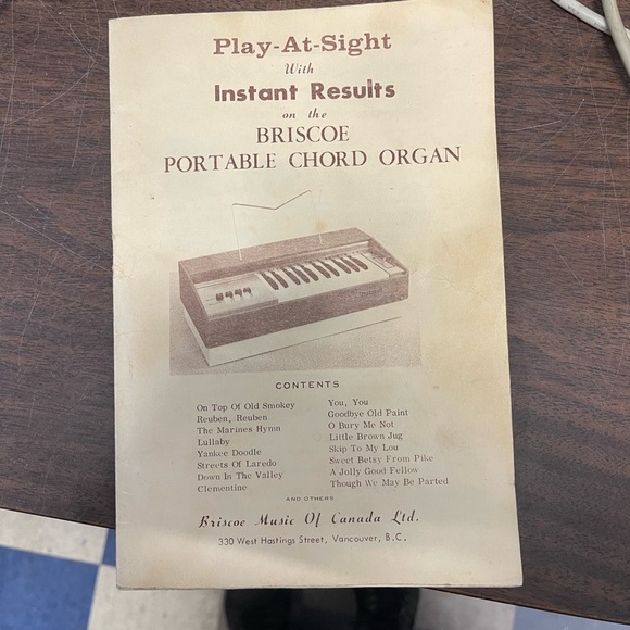 💎💎HOST PICK 💎💎Vintage Briscoe Portable Chord Organ❤️🔥❤️🔥 - Picture 4 of 6
